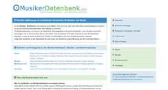 Desktop Screenshot of musikerdatenbank.com