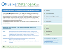 Tablet Screenshot of musikerdatenbank.com